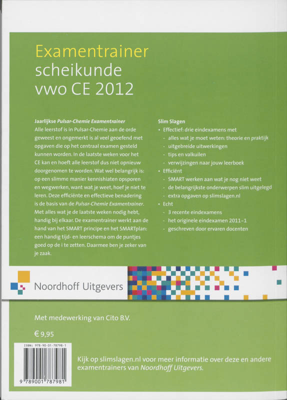 Achterkant van Examentrainer