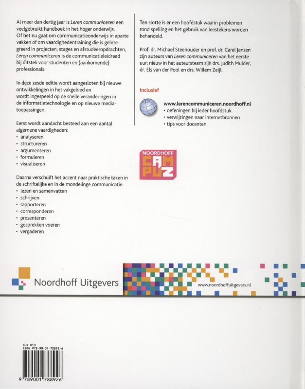 Achterkant van Leren communiceren