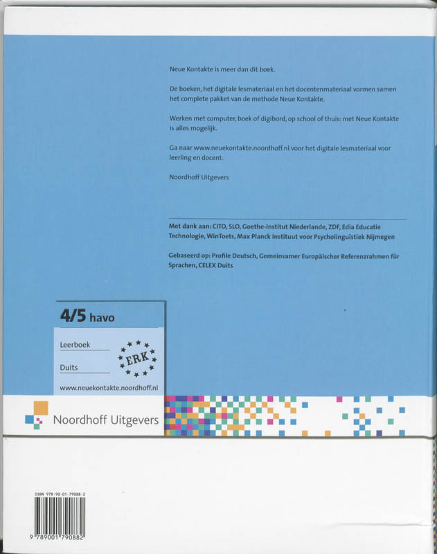 Achterkant van havo 4/5 handboek
