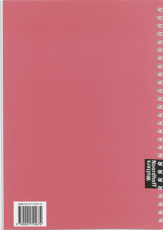 Achterkant van Werkboek