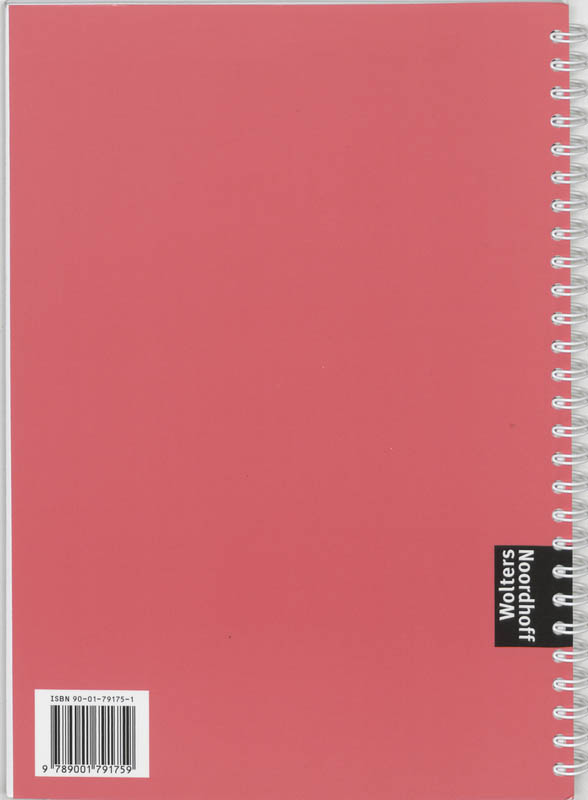Achterkant van Werkboek