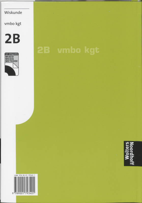 Achterkant van 2 b vmbo kgt
