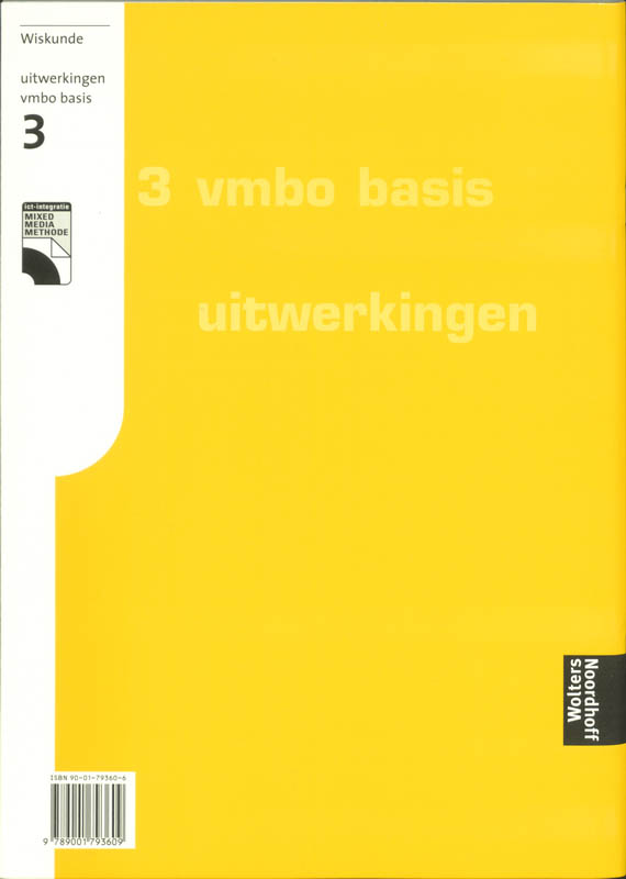 Achterkant van Uitwerkingen