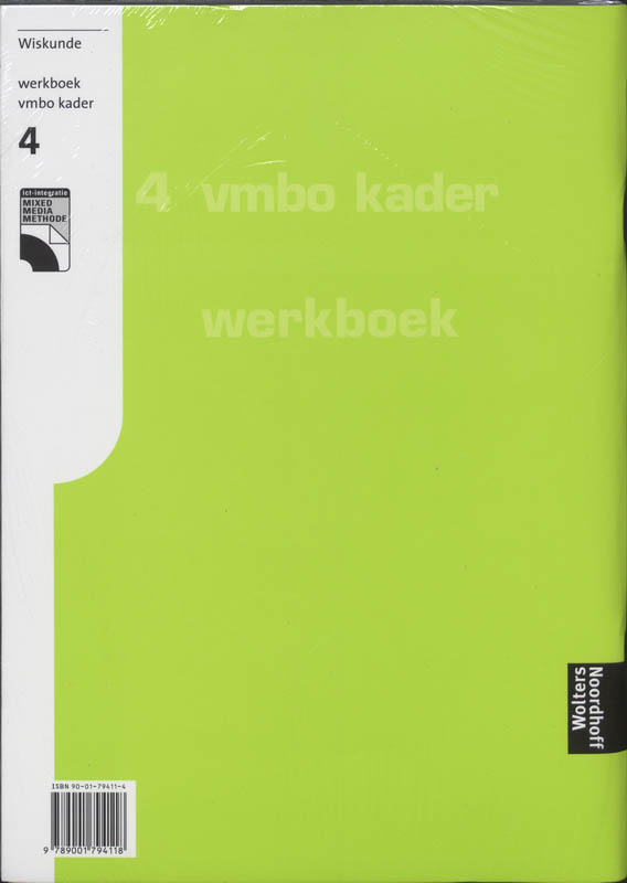 Achterkant van Werkboek