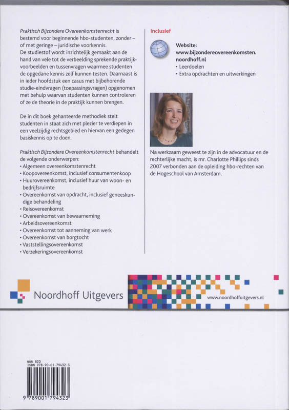 Achterkant van Praktisch Bijzondere Overeenkomstenrecht