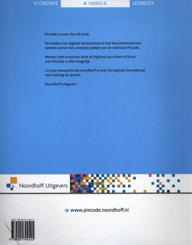 Achterkant van Leerboek