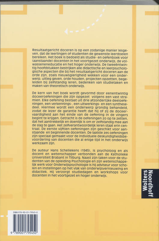 Achterkant van Resultaatgericht doceren