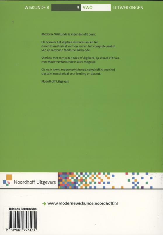 Achterkant van Uitwerkingen