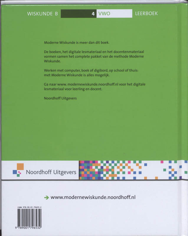 Achterkant van leerboek