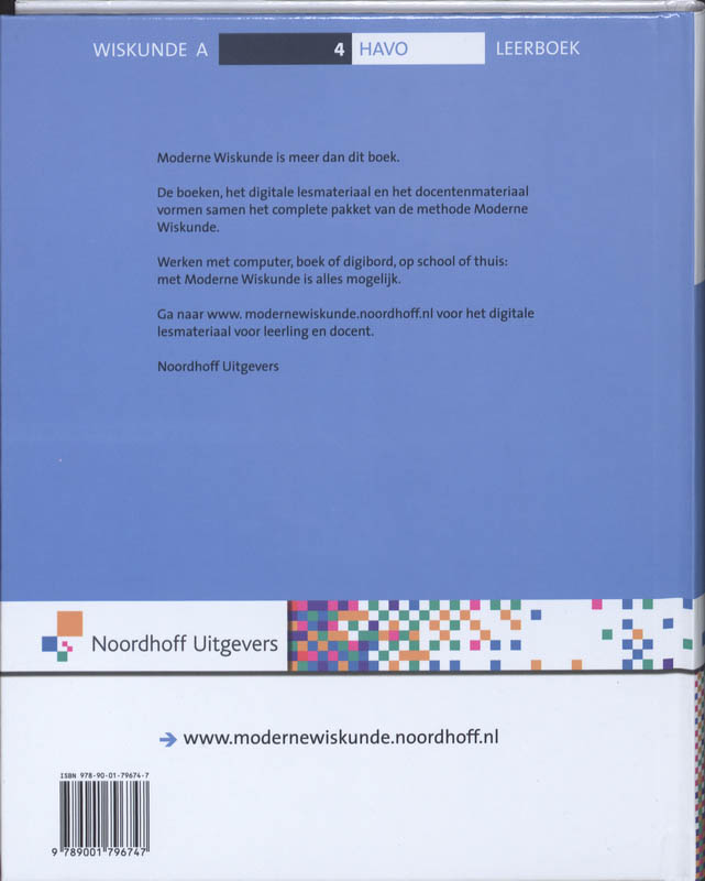 Achterkant van Leerboek
