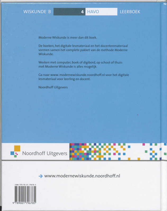 Achterkant van Leerboek