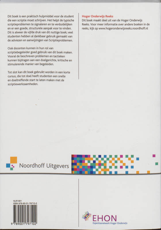 Achterkant van Scriptieproblemen