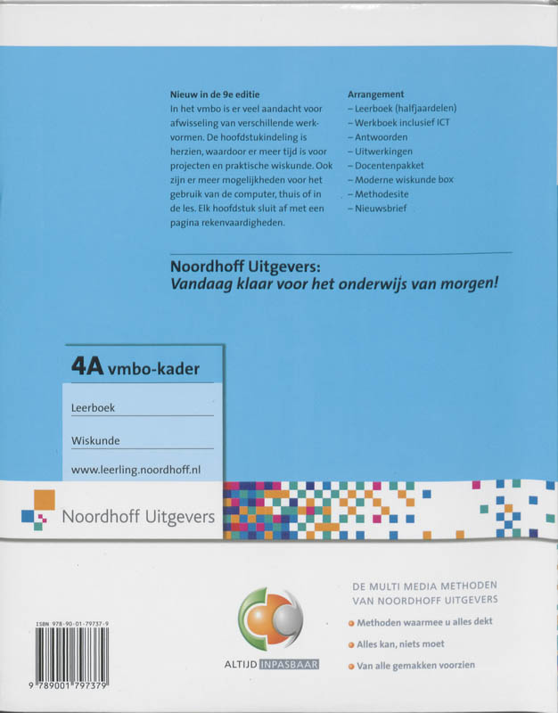 Achterkant van Leerboek