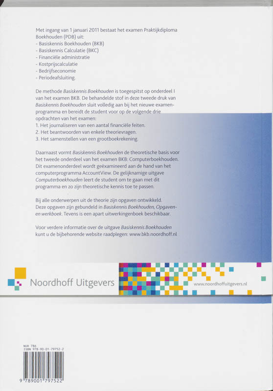 Achterkant van Basiskennis boekhouden
