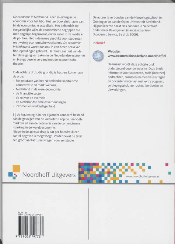 Achterkant van Economie in Nederland