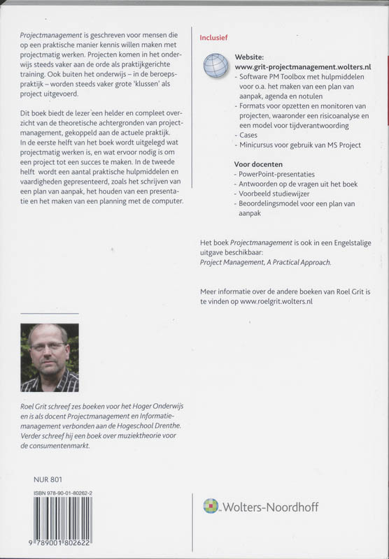 Achterkant van Projectmanagement