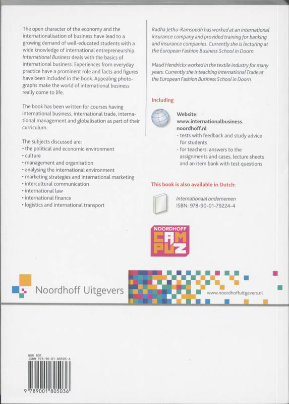Achterkant van International business