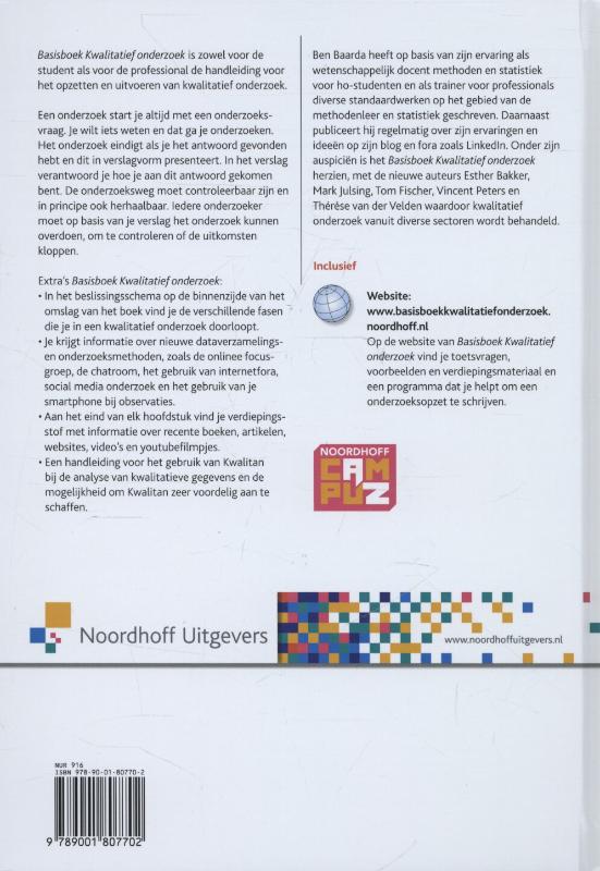 Achterkant van Basisboek kwalitatief onderzoek