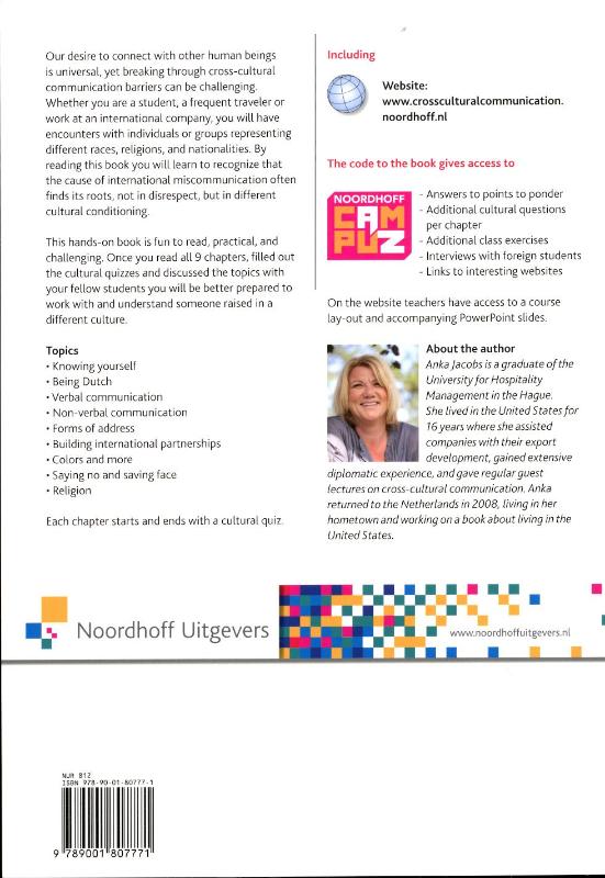 Achterkant van Cross cultural communication
