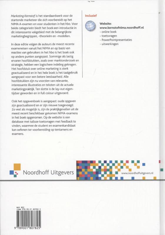 Achterkant van Marketing kernstof