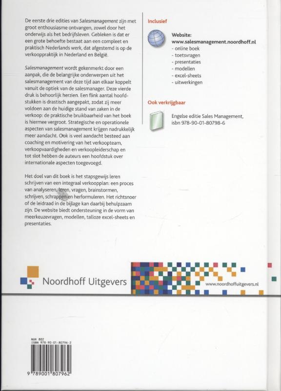 Achterkant van Salesmanagement