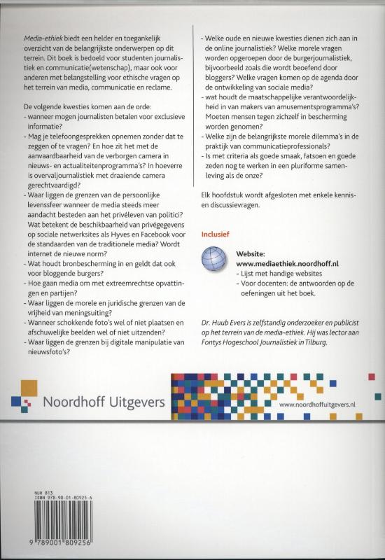 Achterkant van Media-ethiek