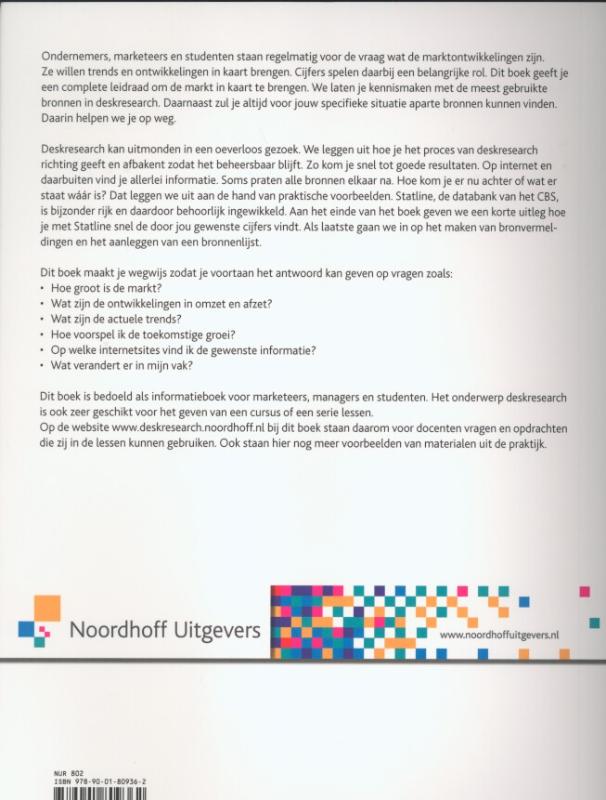 Achterkant van Deskresearch