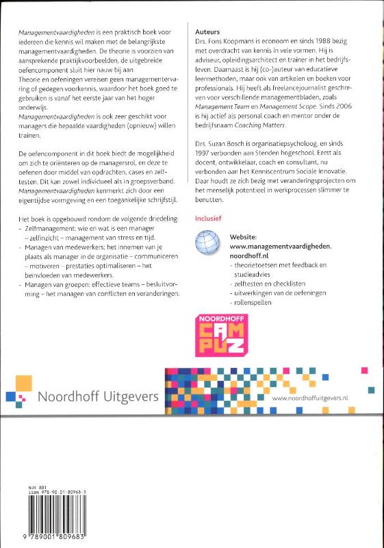 Achterkant van Managementvaardigheden