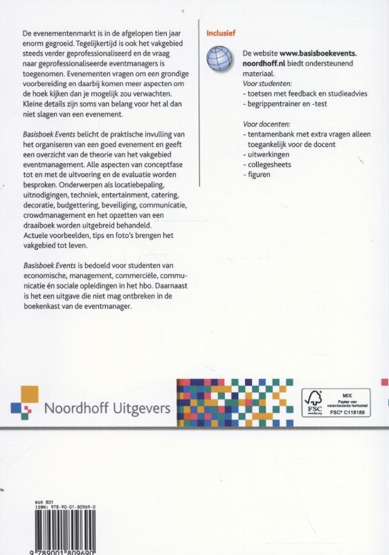 Achterkant van Basisboek events