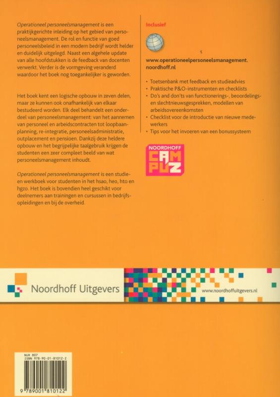 Achterkant van Operationeel personeelsmanagement