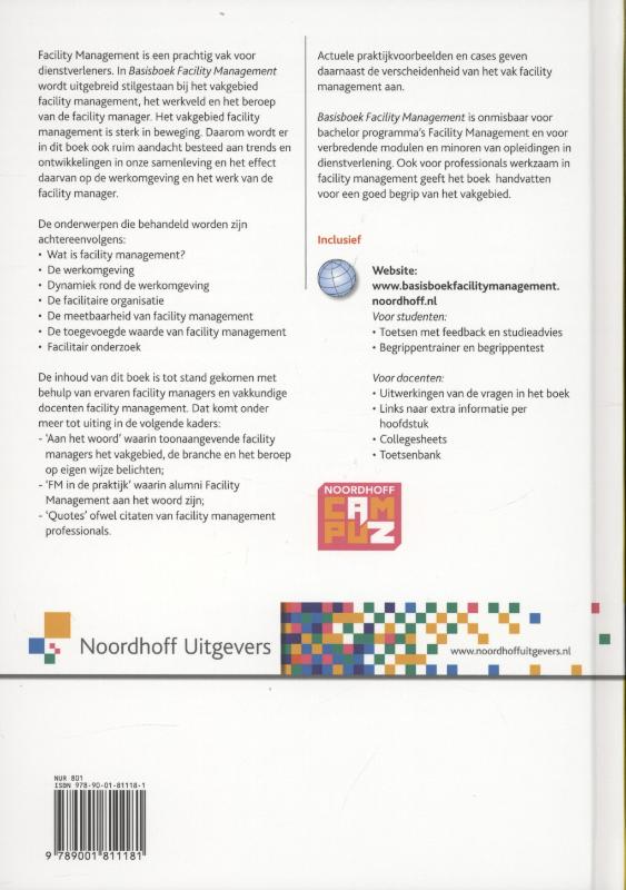 Achterkant van Basisboek facility management