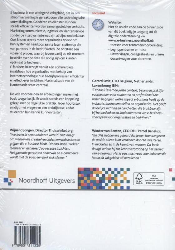 Achterkant van E-business