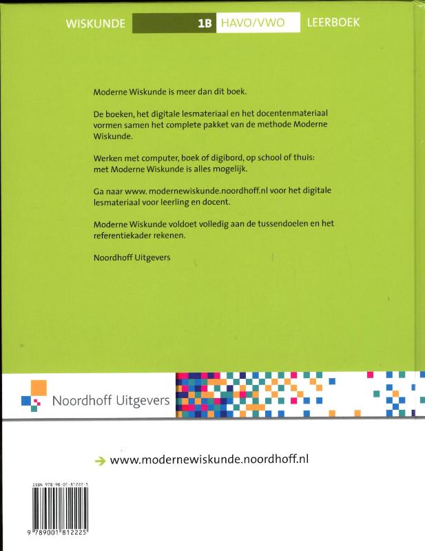 Achterkant van leerboek
