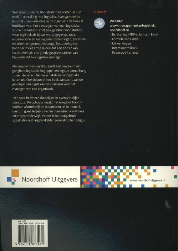 Achterkant van Management en logistiek