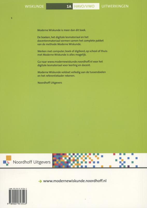 Achterkant van Uitwerkingen
