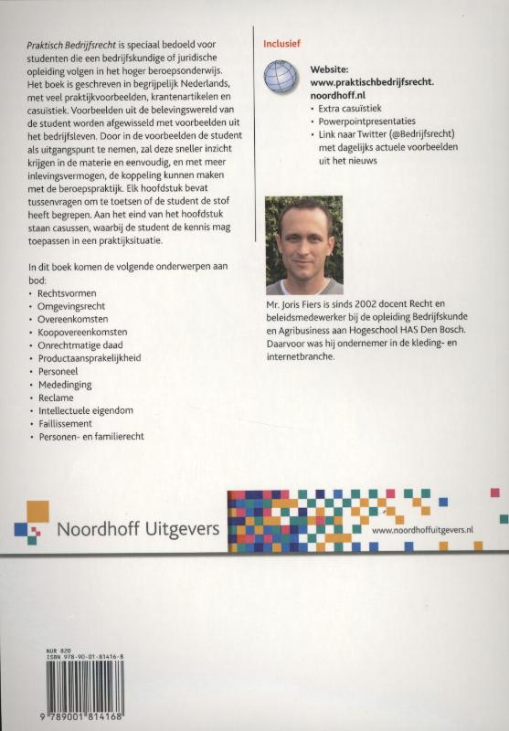 Achterkant van Praktisch bedrijfsrecht