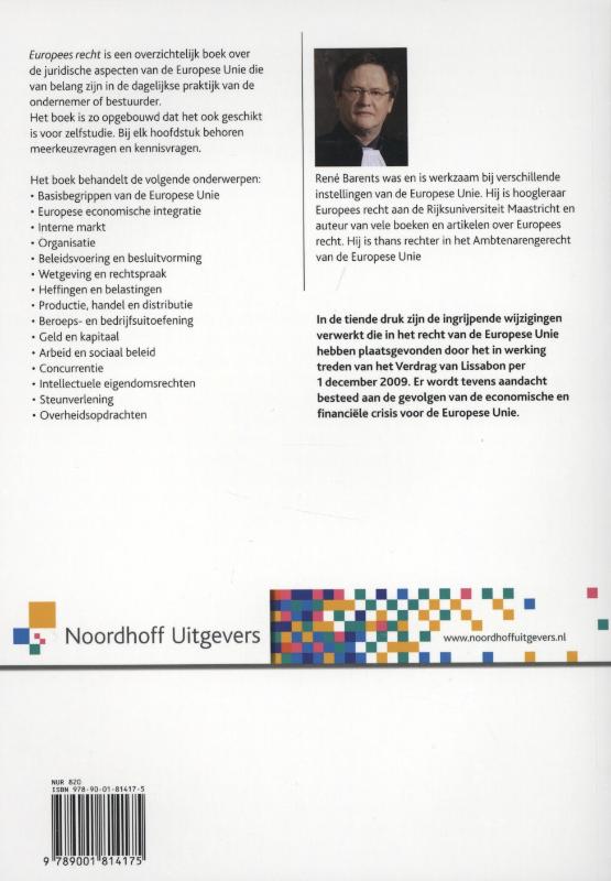Achterkant van Europees recht