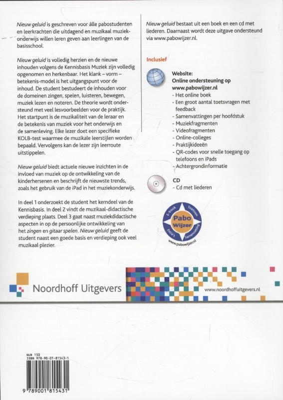 Achterkant van Nieuw geluid