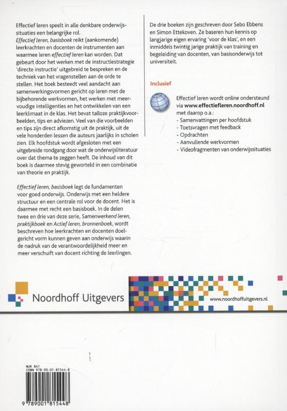 Achterkant van basisboek
