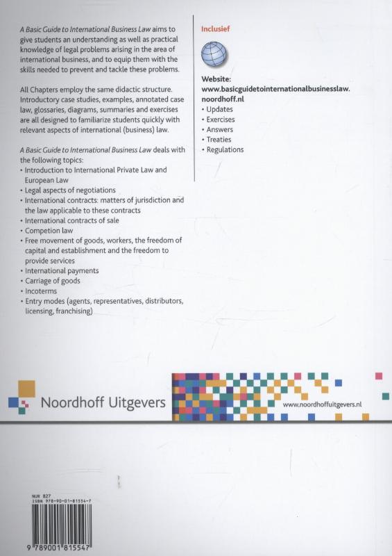 Achterkant van A basic guide to international business law