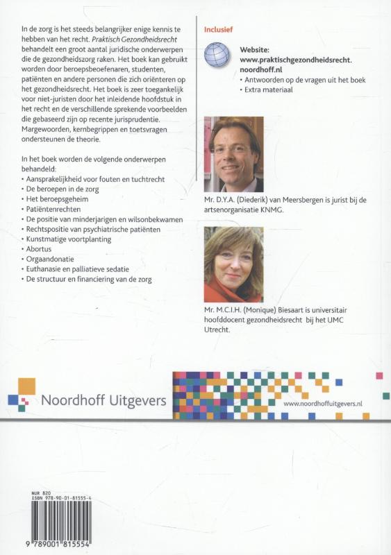 Achterkant van Praktisch gezondheidsrecht