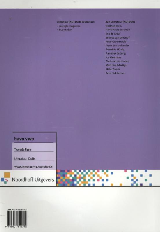 Achterkant van Duits 2012-2013