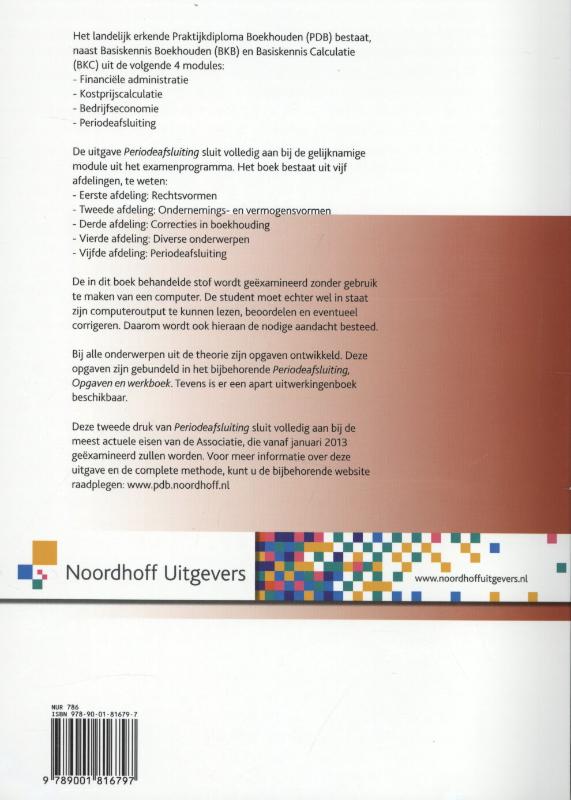Achterkant van Periodeafsluiting