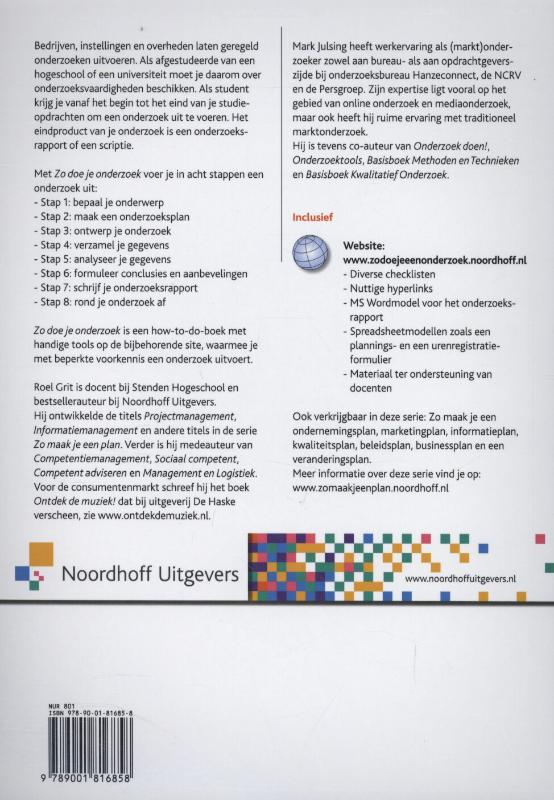 Achterkant van Zo doe je een onderzoek