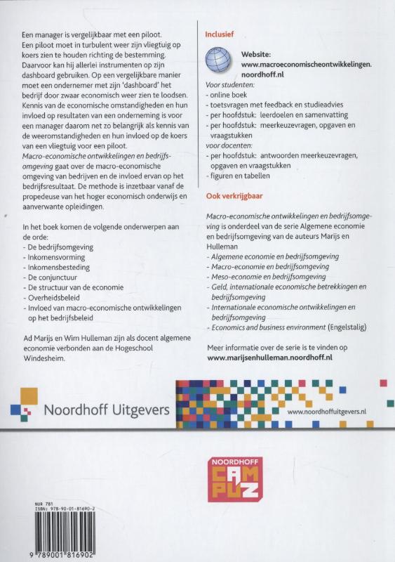 Achterkant van Macro economische ontwikkelingen en bedrijfsomgeving