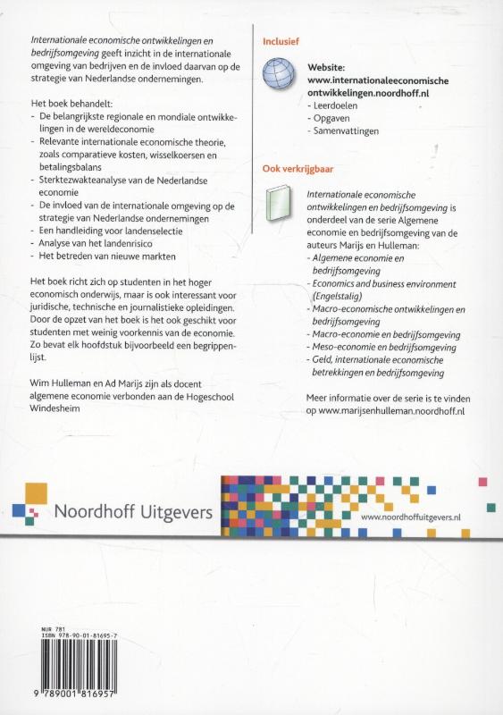 Achterkant van Internationale economische ontwikkelingen en bedrijfsomgeving
