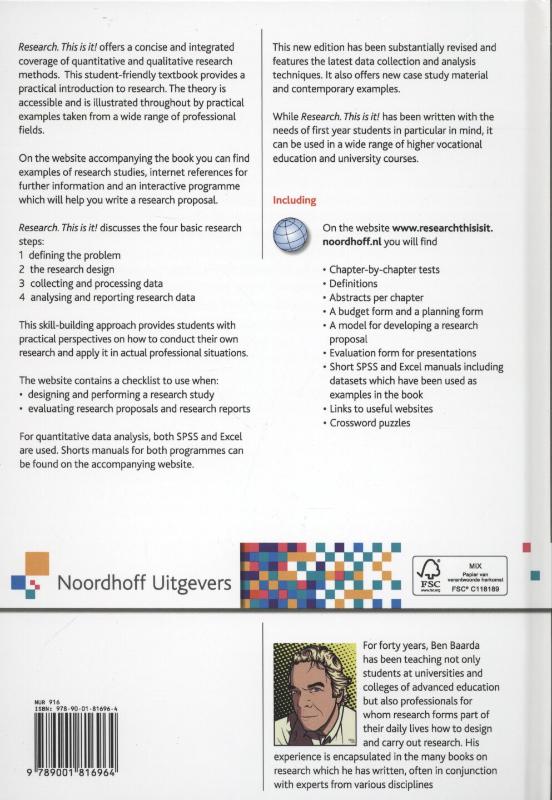 Achterkant van Research. This is it!