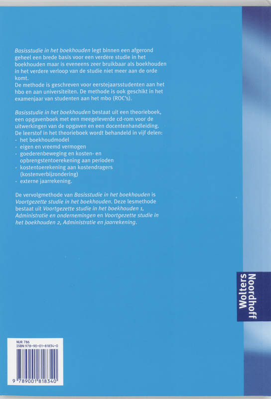 Achterkant van Opgavenboek