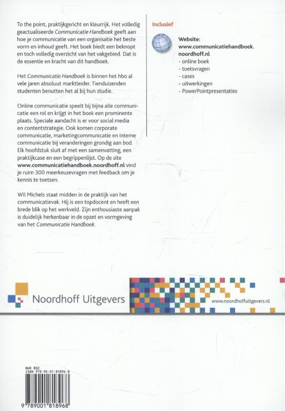 Achterkant van Communicatie handboek