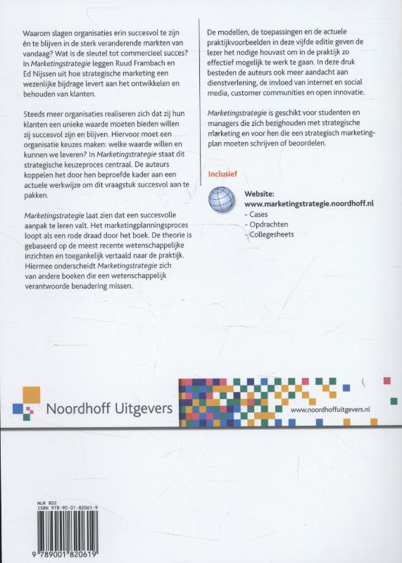 Achterkant van Marketingstrategie